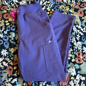 Figs Amethyst High Waisted Yola Skinny Scrub Pants